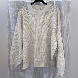 Grey Bandit oversized knit cream sweater